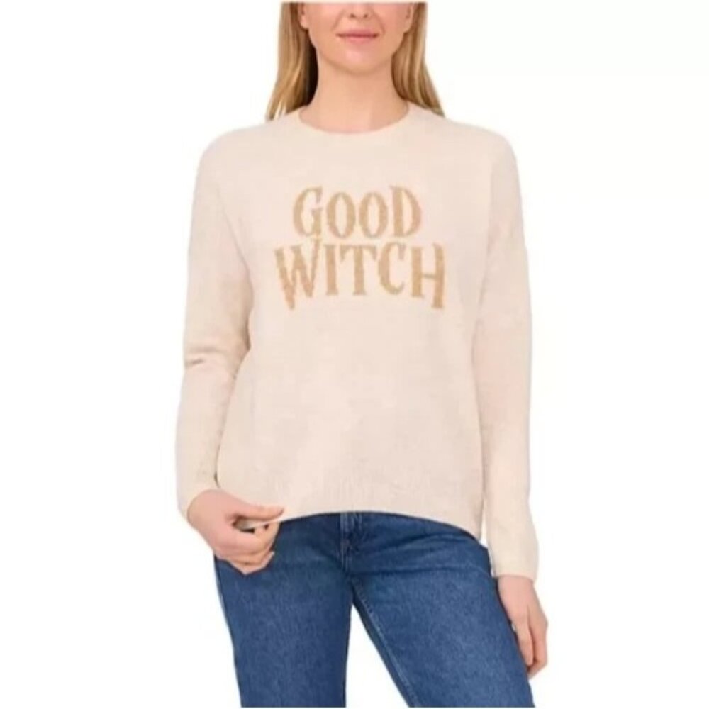 Vince Camuto Good Withch Haloween Sweater MD NWT
